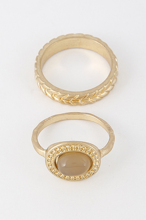 Elegant Antique Ring Set With Stone 6EBG10